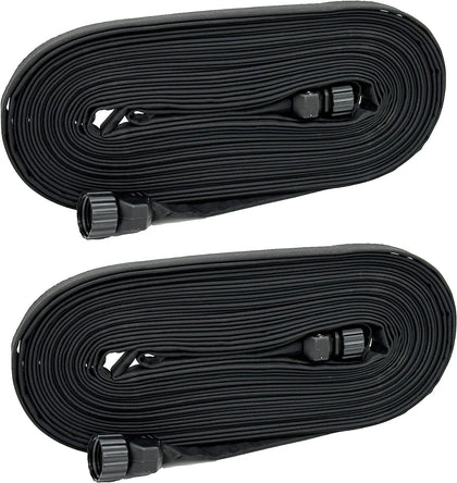 25 Foot Flat Weeper Soaker Hose (Pack of 2) - Drip Irrigation - Double Layer Design - Saves 70% Water - Consistent