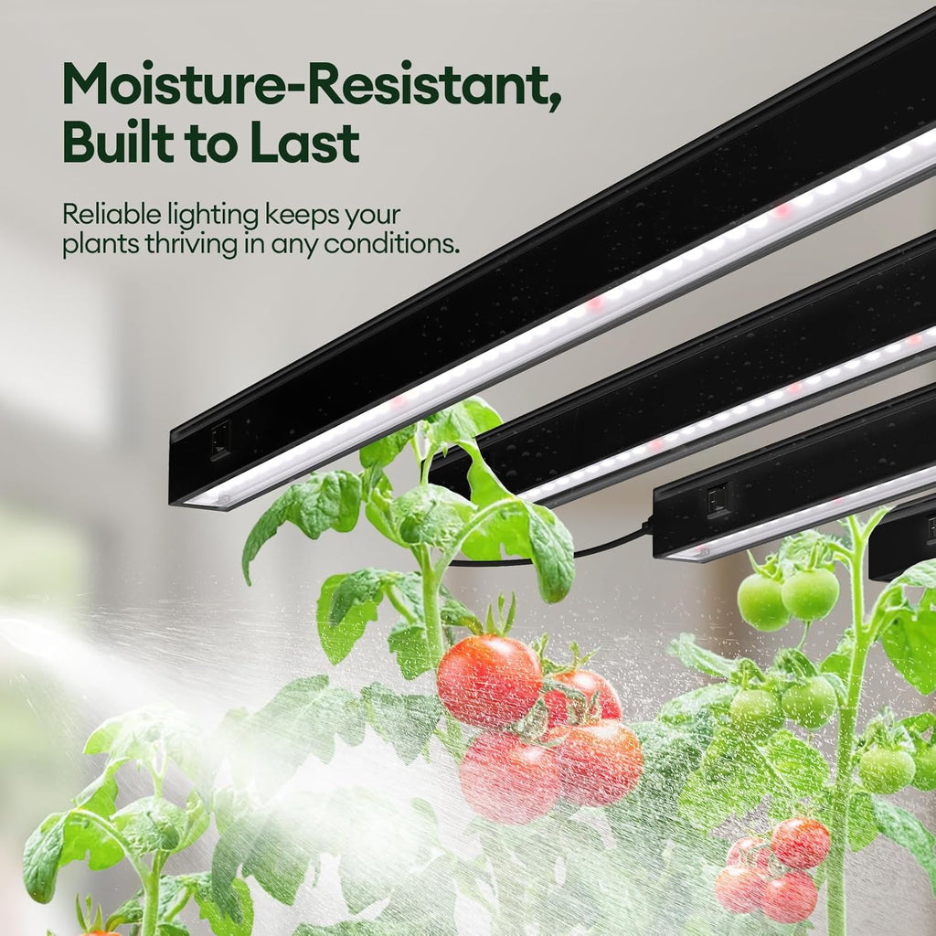T5 Grow Lights for Indoor Plants 2FT, Red-Enhanced Full Spectrum 5000K Grow Light, 60W(4 x 15W), Grow Light Strips