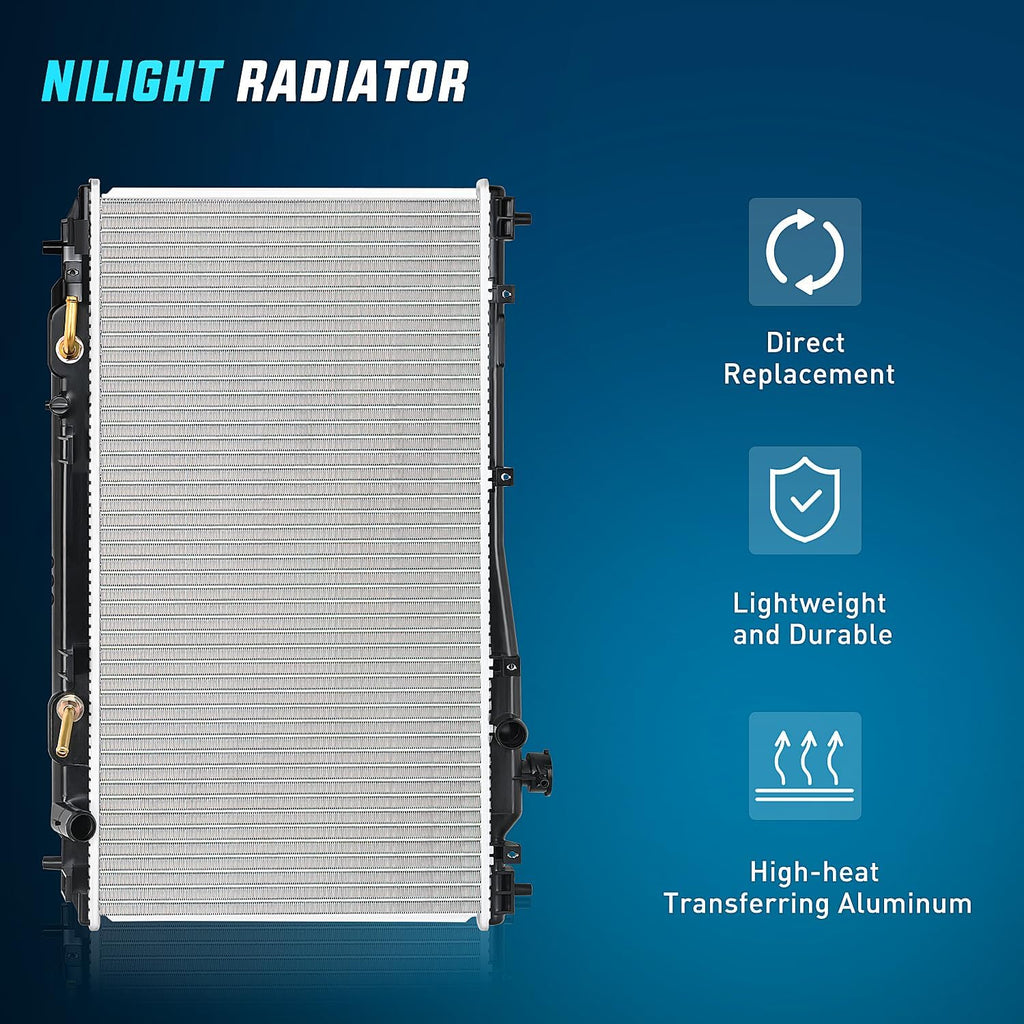 Nilight Radiator for Honda Civic 2001 2002 2003 2004 2005 L4 1.7L AT