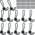 Rustic Entryway Hooks-12 Pack Farmhouse Hooks with Metal Screws Included, Black Decorative Wall Mounted Rustic Coat