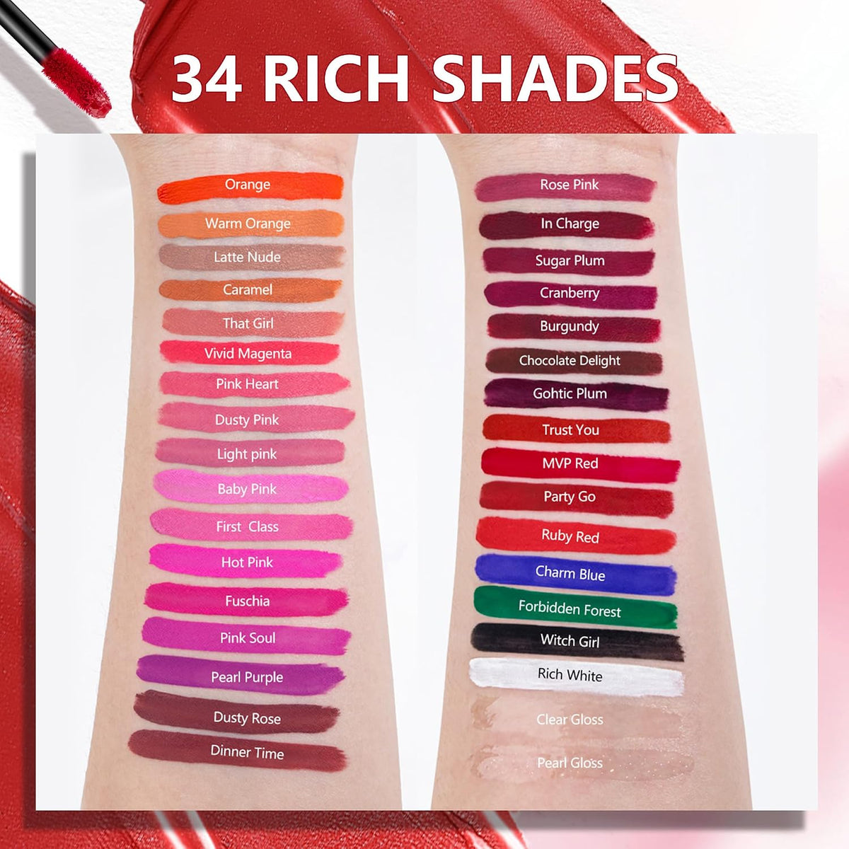 Dark Red Lipstick Matte for Women Long Lasting Lipsticks