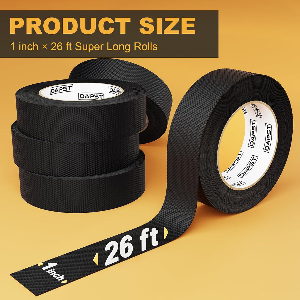 4 in X 26 Ft Large Rubber Grip Tape for Handles & Home Use