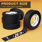 2 in X 26 Ft Large Rubber Grip Tape for Handles & Home Use
