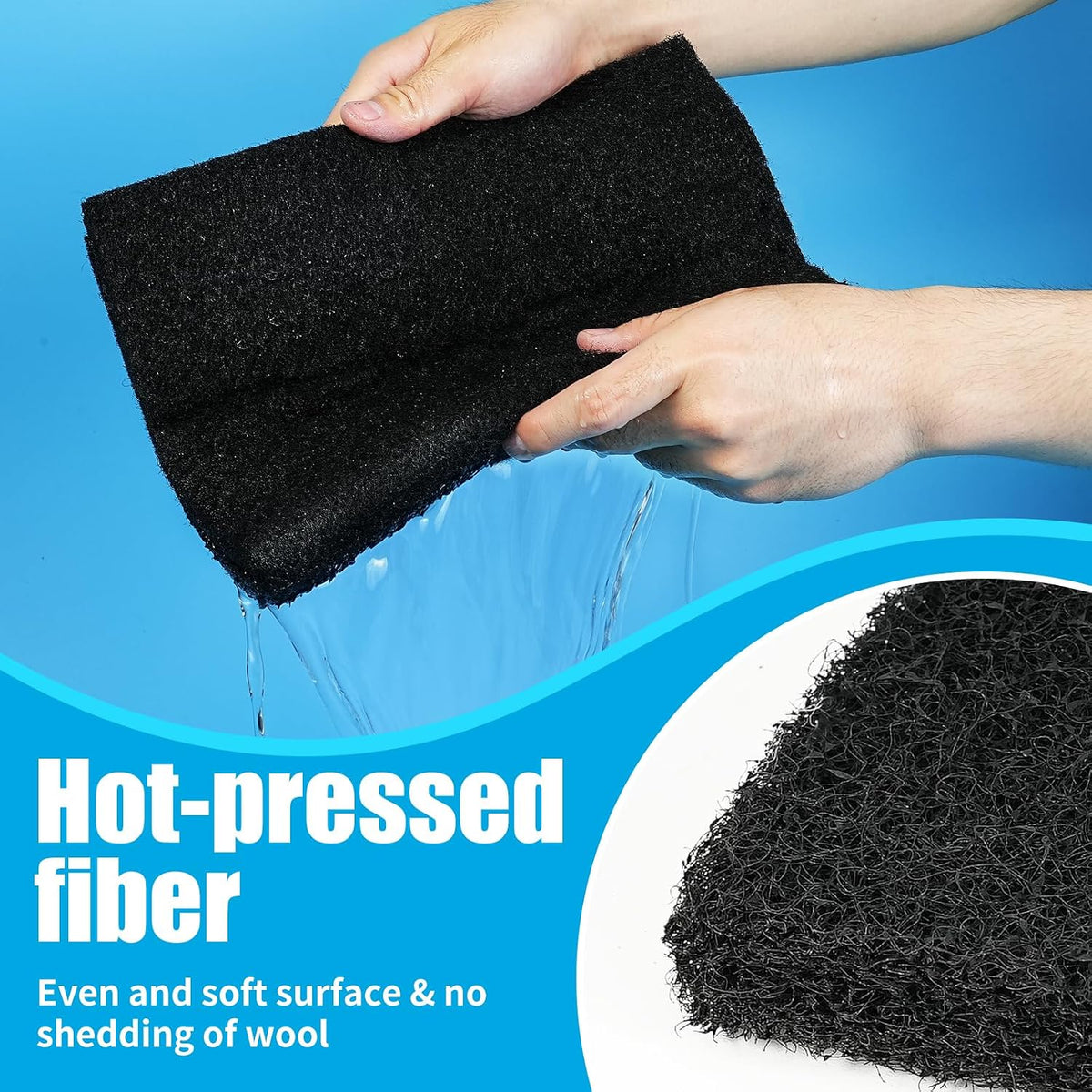 Aquarium Activated Carbon Filter Media Pad for Fish Tank Pond Canister Filter (10.5" x 18")