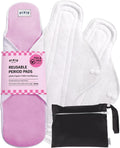 Pixie Cotton Cloth Pads for Feminine Care - 100% Organic Reusable Pads - Ranked 1 for Softest Menstrual Sanitary