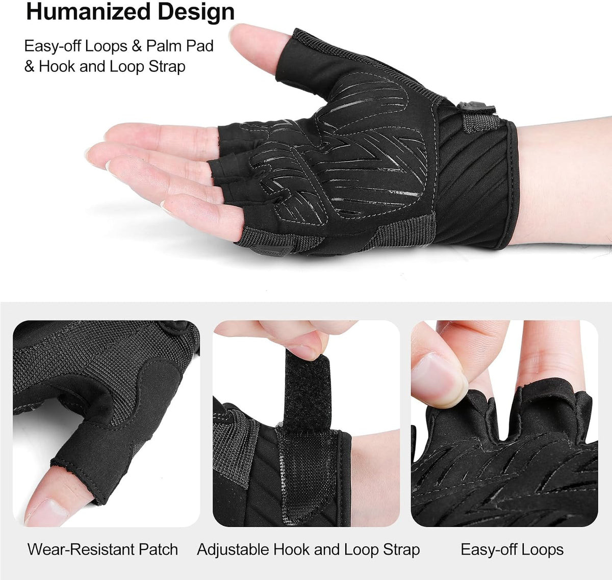 Half Finger Cycling Gloves Knuckle Guard Padded Mountain Bike Glove
