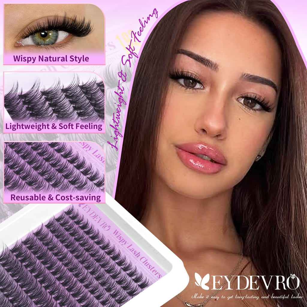 Wispy Lash Clusters Kit Natural Eyelash Clusters Kit with Remover