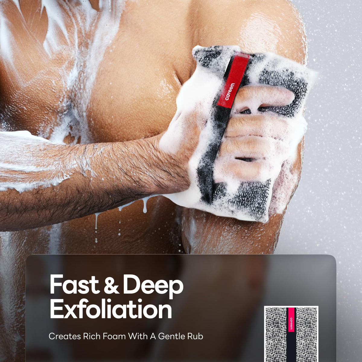 Exfoliating Body Scrubber, Large Bath and Body Scrub Buffer, Dual Texture Body Exfoliator for Remove Dead Skin, Soft