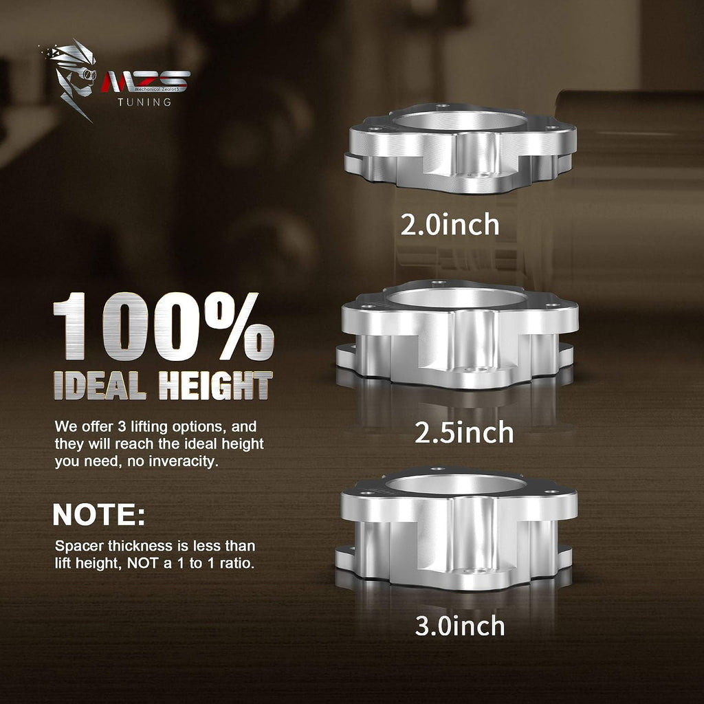 MZS 3 inch Front Leveling Kit Compatible with Silverado Sierra 2007-2026