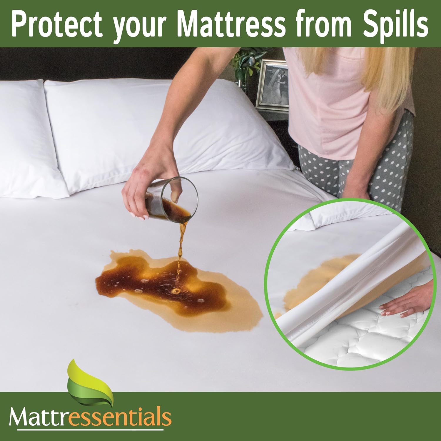 Zippered Full (8"-10" Depth) Mattress Protector - Bed Bug Waterproof Mattress Cover, Premium Quality Hypoallergenic