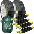 Tire Traction Device for Cars & Small SUVs, Set of 4 - Made in the USA, Anti Skid Emergency Tire Straps to Get