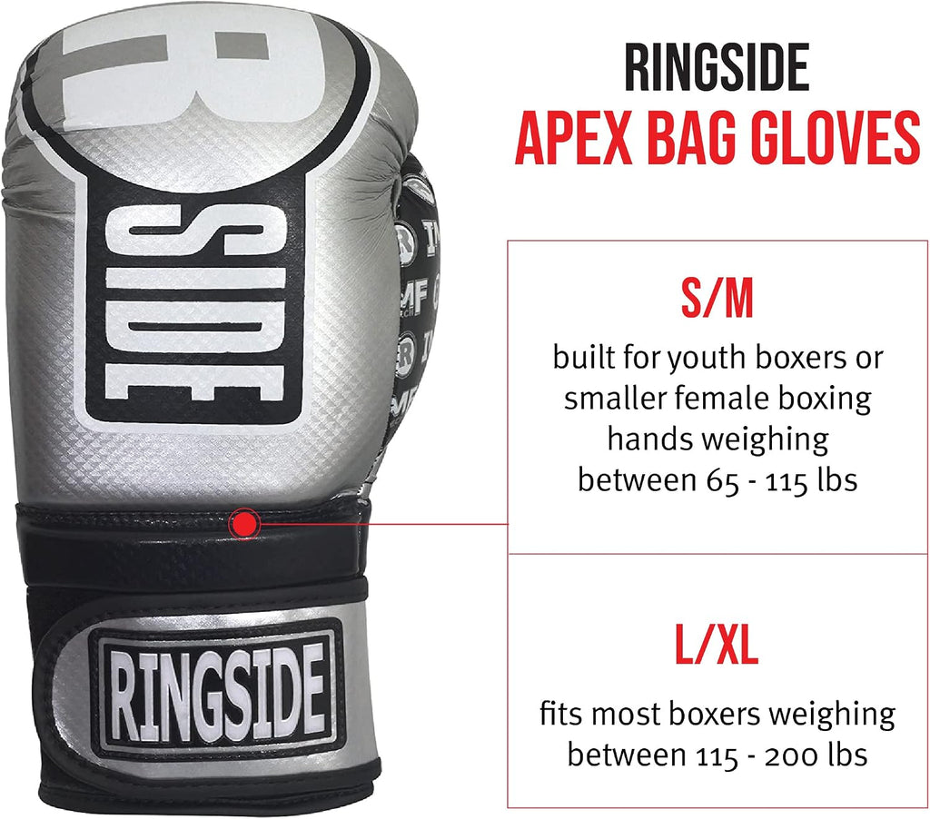 Apex Bag Gloves, IMF-Tech Boxing Gloves with Secure Wrist Support, Synthetic Boxing Gloves for Men and Women
