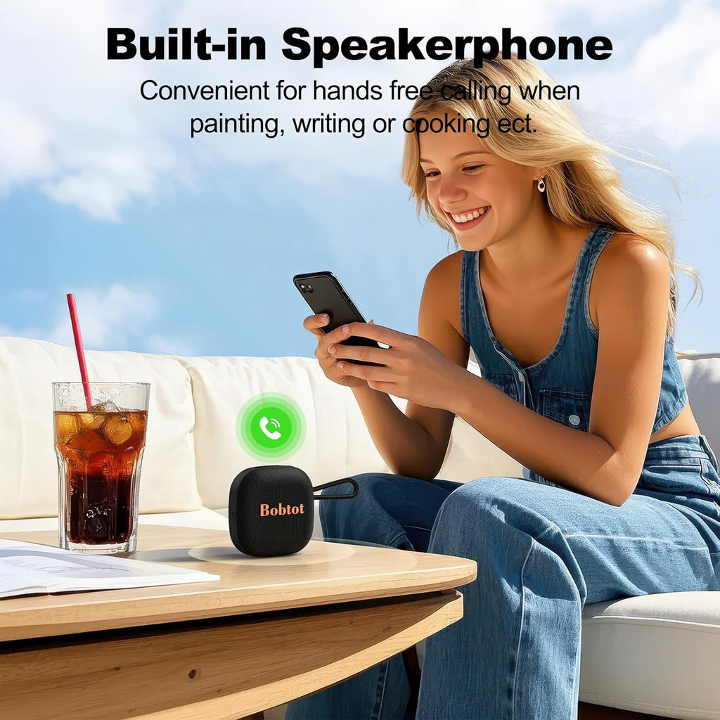 Portable Bluetooth Speakers Wireless, IPX7 Waterproof Mini Speaker with 16 Hours Playtime, Loud Stereo Sound, TWS