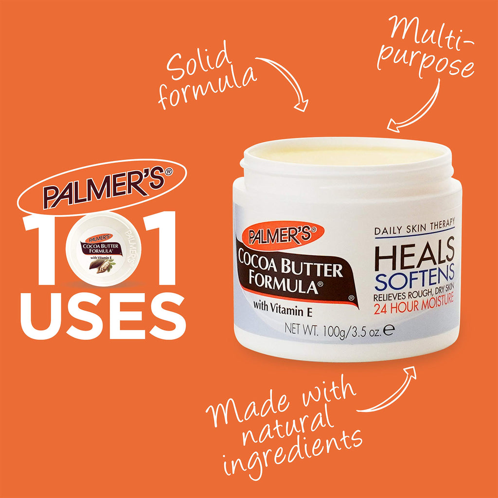 Solid Cocoa Butter Body Lotion with Vitamin E (7.25 Oz - 3 Pack)