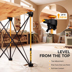 Portable Folding Workbench, 4 x 4 ft, Adjustable Top Leveling Pads