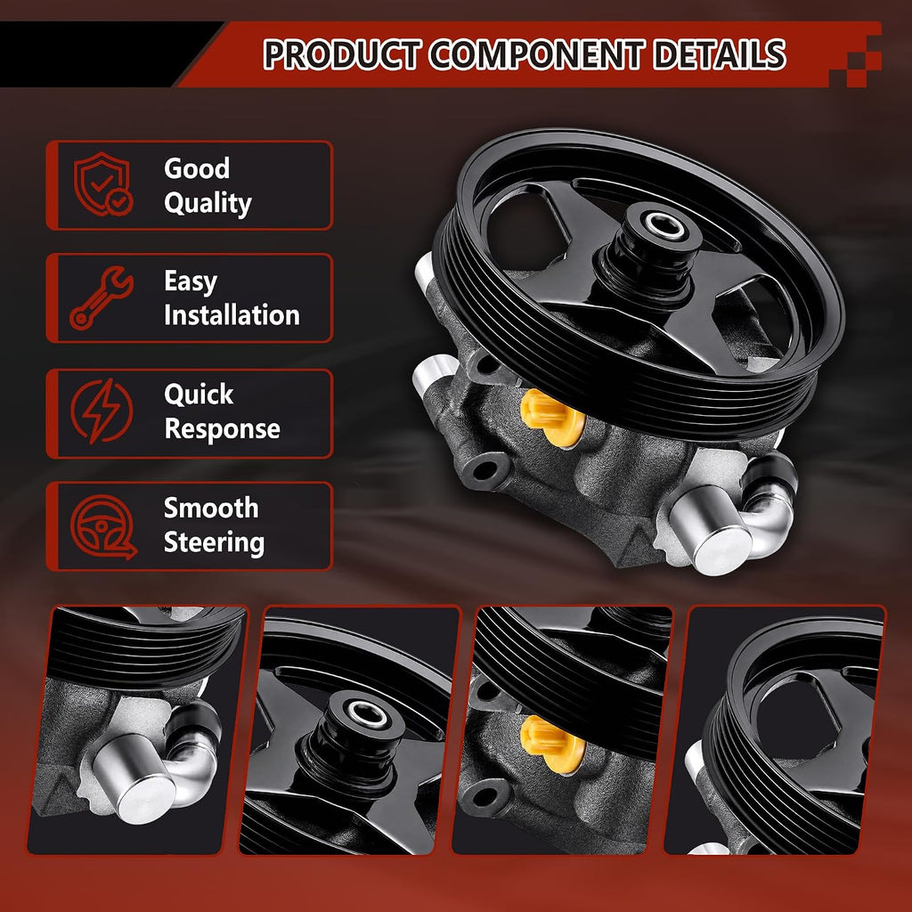 20-312P1 Power Steering Pump with Pulley for Ford F150 2004-2008