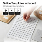 0.75" Sticker Labels for Laser & Inkjet, Spartan Industrial Template C001