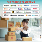 2054K-WF Shipping Label Printer USB & WiFi Connection, Work w/iPhone Windows Mac Chromebook Android Support Amazon