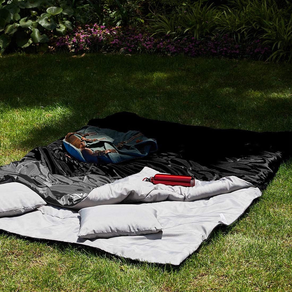 Double Sleeping Bag for Adults with 2 Pillows - Queen Size XL Waterproof Sleeping Bag for All Season Camping Hiking