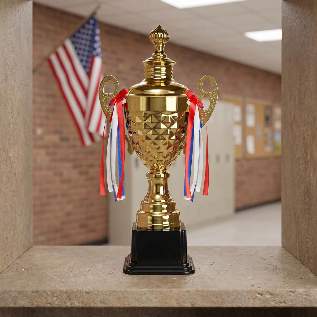 Large Trophy Cup, Gold Trophy Award Cup for Sports, Tournaments, Competitions, 1st Place Award, Ceremony Celebration