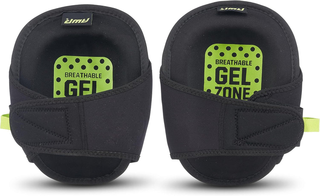 Gel Pro Flooring Knee Pads, 4 Pair, Gel and Foam, Black