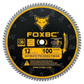 12 Inch Miter Saw Blade 100 Teeth Ultimate Polished Finish Saw Blade for Wood with 1 Inch Arbor