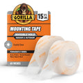 Invisible Hold Mounting Tape, 1" x 60", Clear Double Sided, 2-Pack