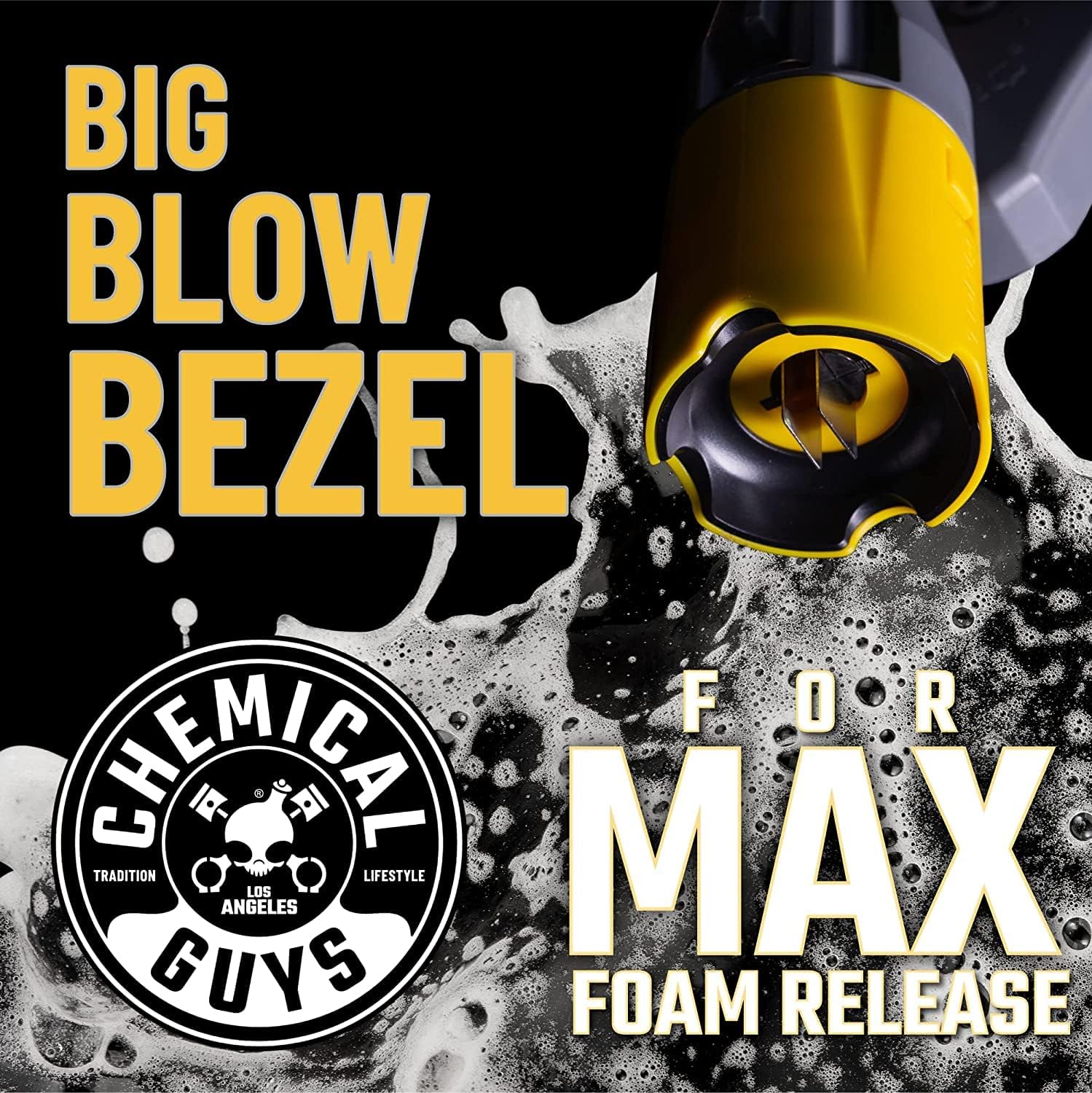 Big Mouth Foam Cannon & Blueberry Snow Foam Wash Soap Kit | Pressure-washer foam cannon paired with blueberry snow