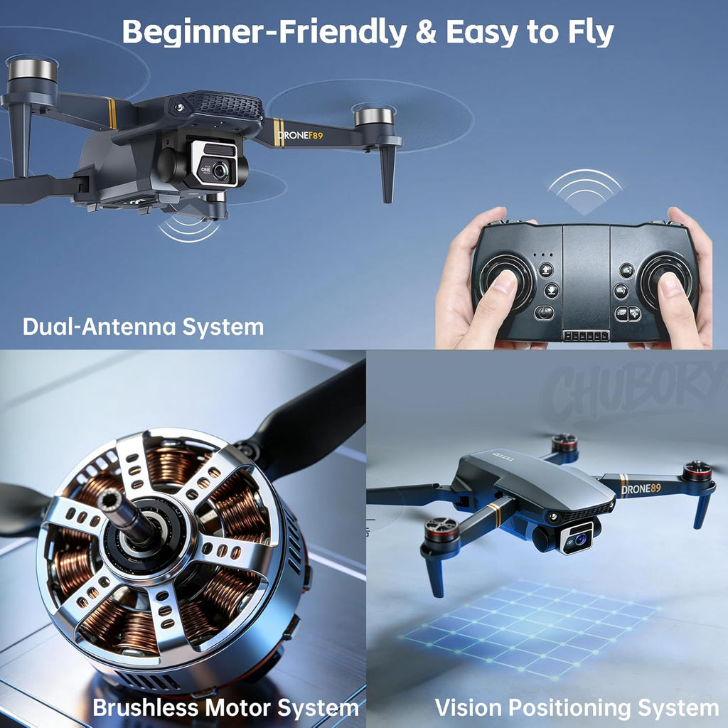 2650 ft Control Range 4K Drone with Camera for Beginners–84 min Flight Time 3 Batteries, WiFi Quadcopter Brushless