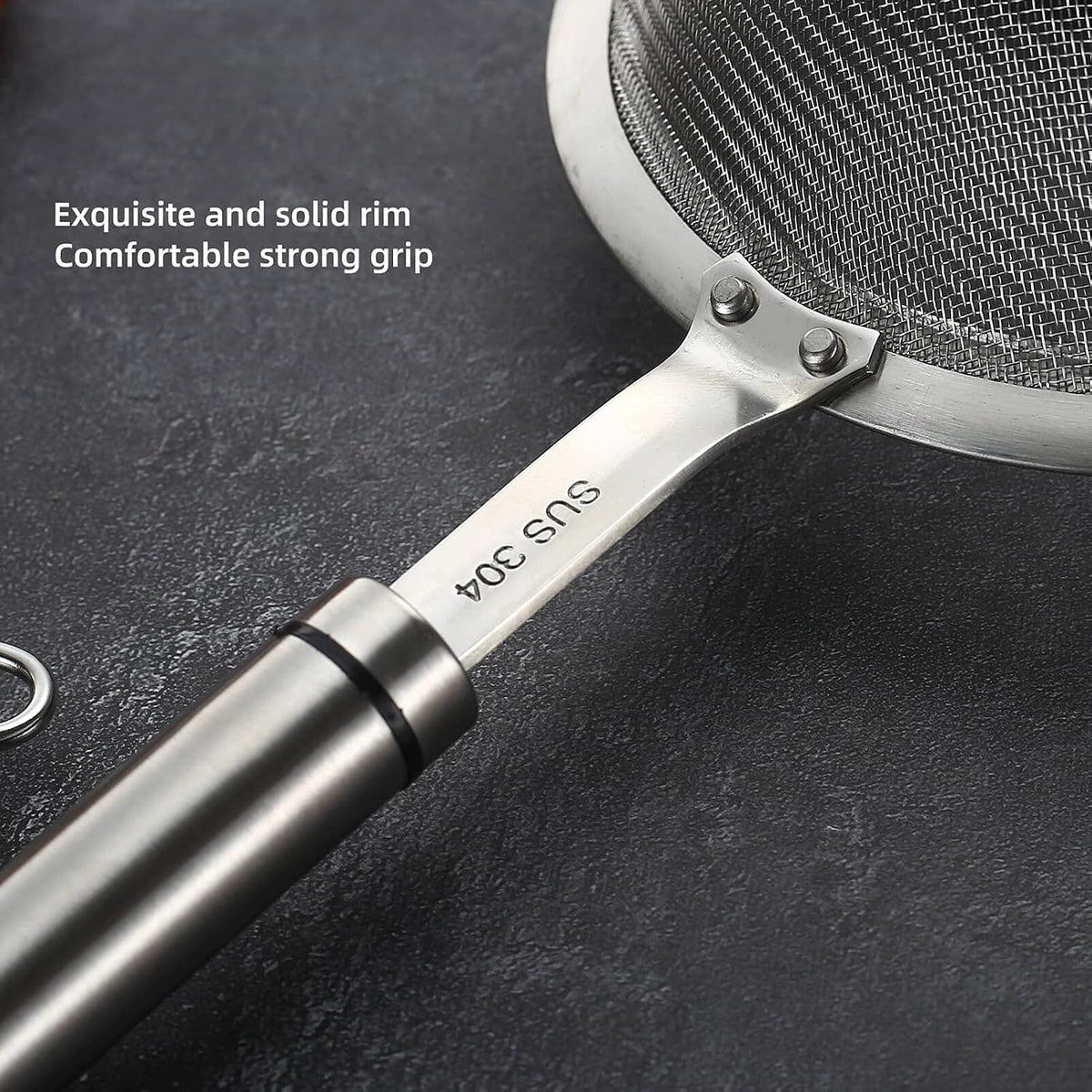 Fine Mesh Strainer with Handle Tea Sifter Stainless Steel Sieve