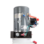 KTI Single Acting 12V Hydraulic Pump - 6 Quart