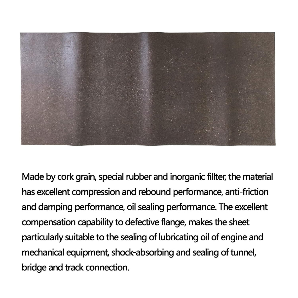34.6" x 14.6" Cork Rubber Gasket Material Extra Large Paper Sheet