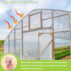 6 Mil Greenhouse Plastic Sheeting, 10 x 50 FT Clear Polyethylene Film