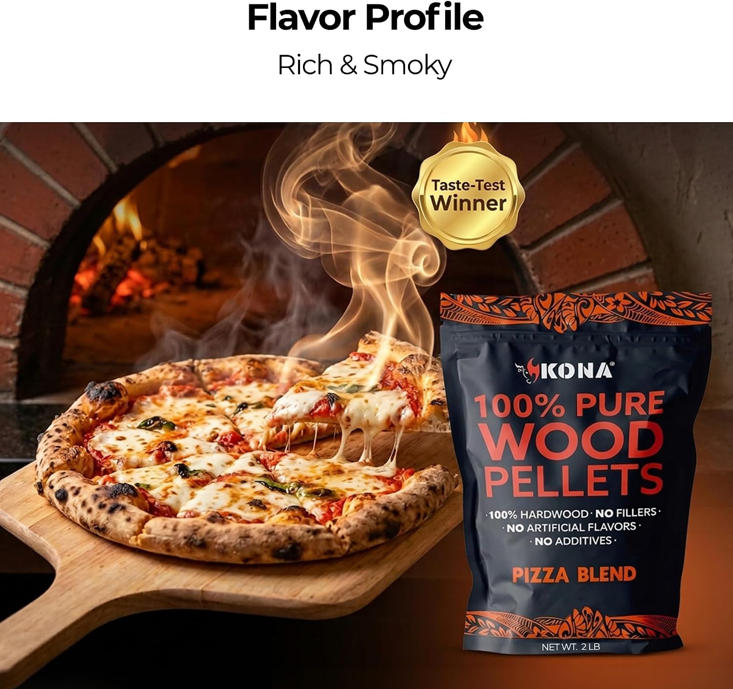 Pizza Oven Wood Pellets, Apple & Oak Blend, 2 lb, for Ninja Woodfire