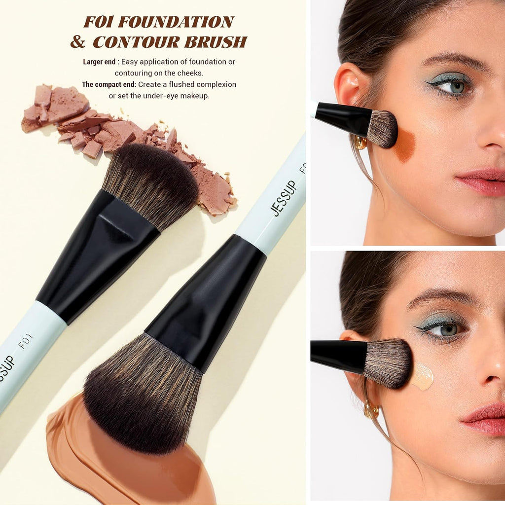 Makeup Brush Gift Set with Sponge for Foundation Contour Blush, T510
