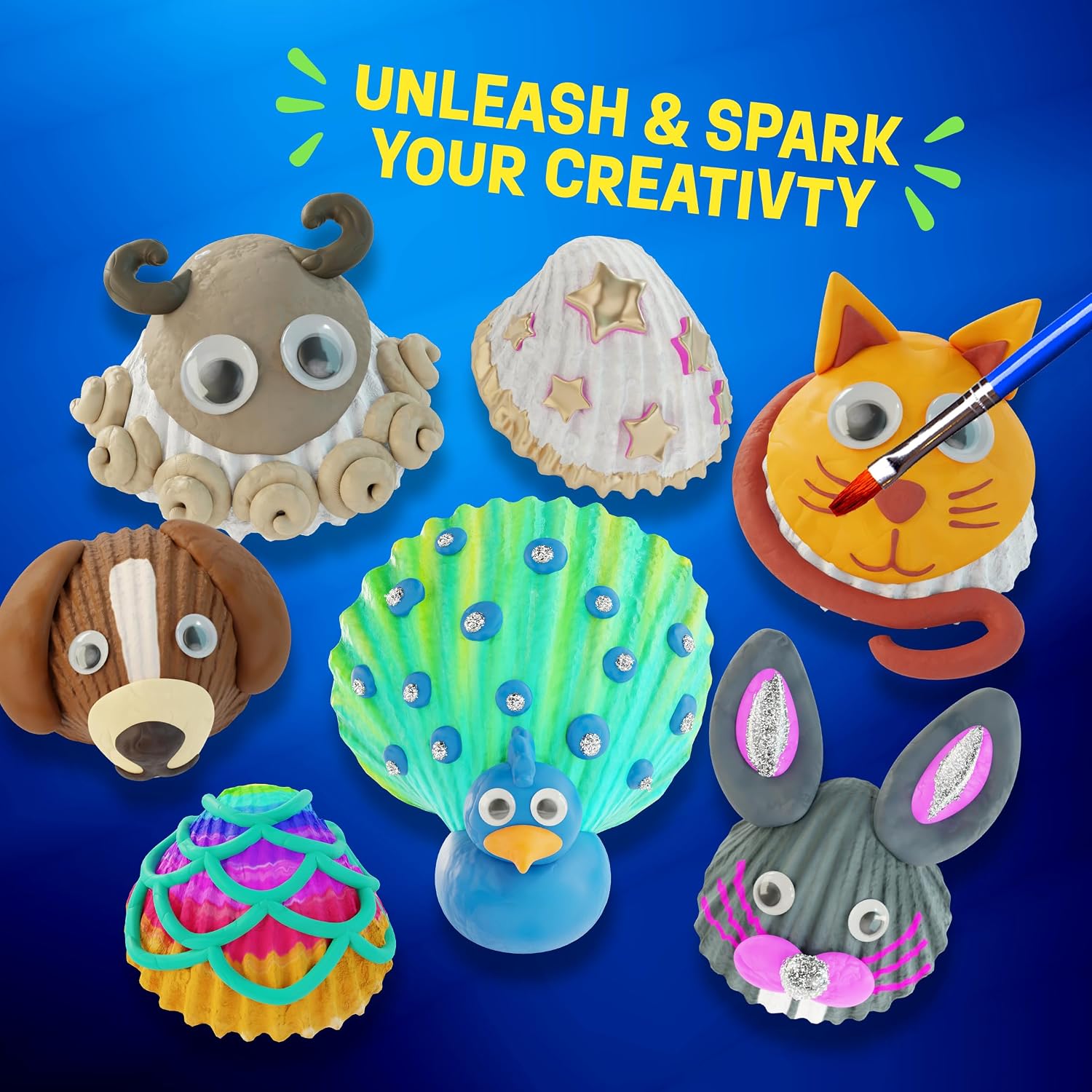 Shell Painting Craft Kit for Kids - Craft Activities Kits - Arts & Crafts | Gifts for Boys and Girls Ages 6-8, 8-12