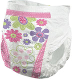 Girls Toddler Pull On Training Pants with Tear Away Seams, 156 ct