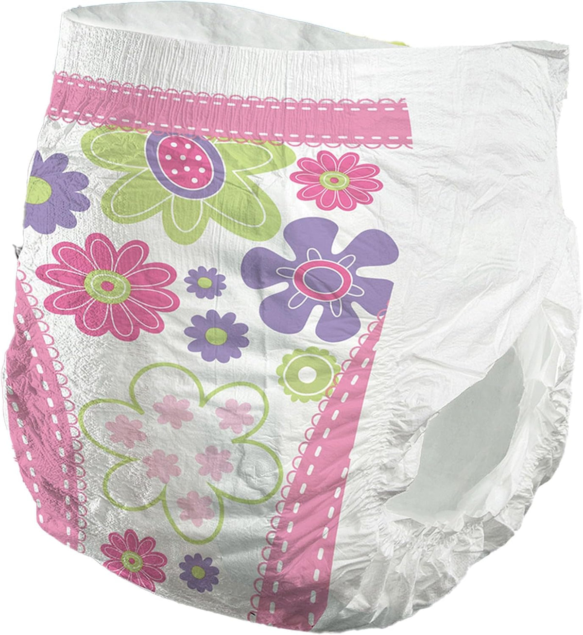 Girls Toddler Pull On Training Pants with Tear Away Seams, 156 ct