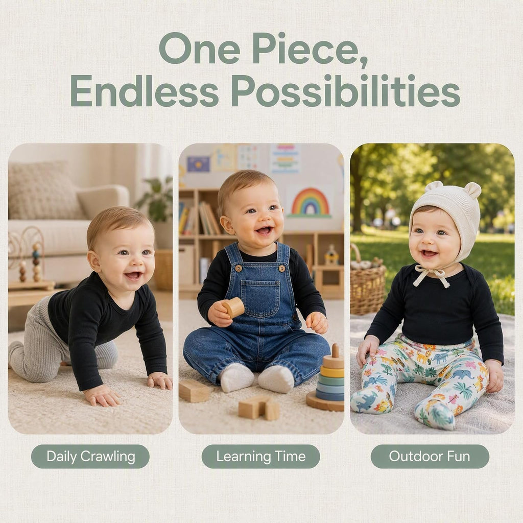 Baby Cotton Onesie Long Sleeve Bodysuit 2Pack Boy Girl Newborn 0-24Months