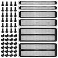 6 Pcs 1 U, 2 U, 4 U Blank Panel Metal Rack Mount