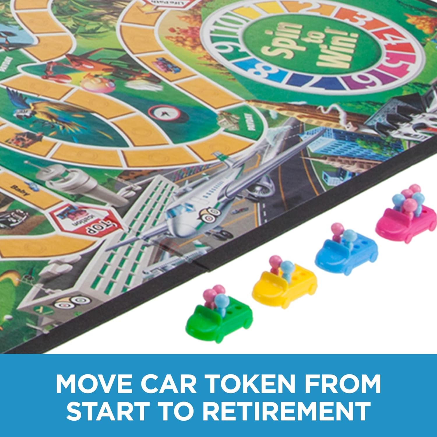 Hasbro Gaming The Game of Life Board Game, Family Games for Kids Ages 8+, Includes 31 Careers, Family Board Games for