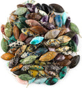 (Pack of 5) Wholesale Bulk Mix Gemstone Crystals Pendant Necklace, Jewelry for Women, Natural Cabochons, Gift
