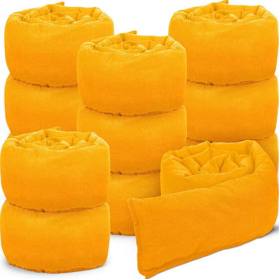12 Pcs Water Barrier 5 ft x 6.5 Inch Flood Barriers for Home Reusable Absorbent Flooding Prevention Barriers Sandless