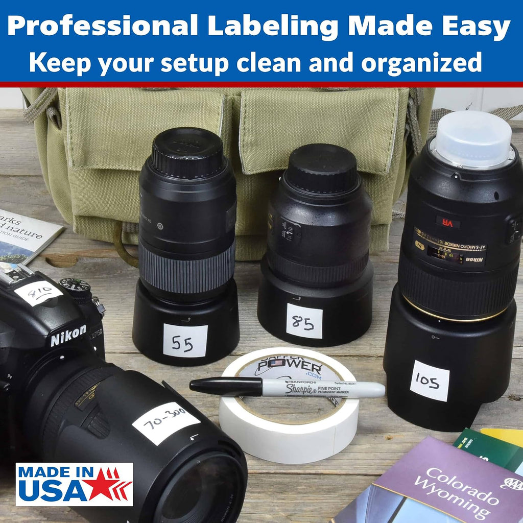 Console Tape 1 in x 20 Yds, Write-On Labeling, Made in USA