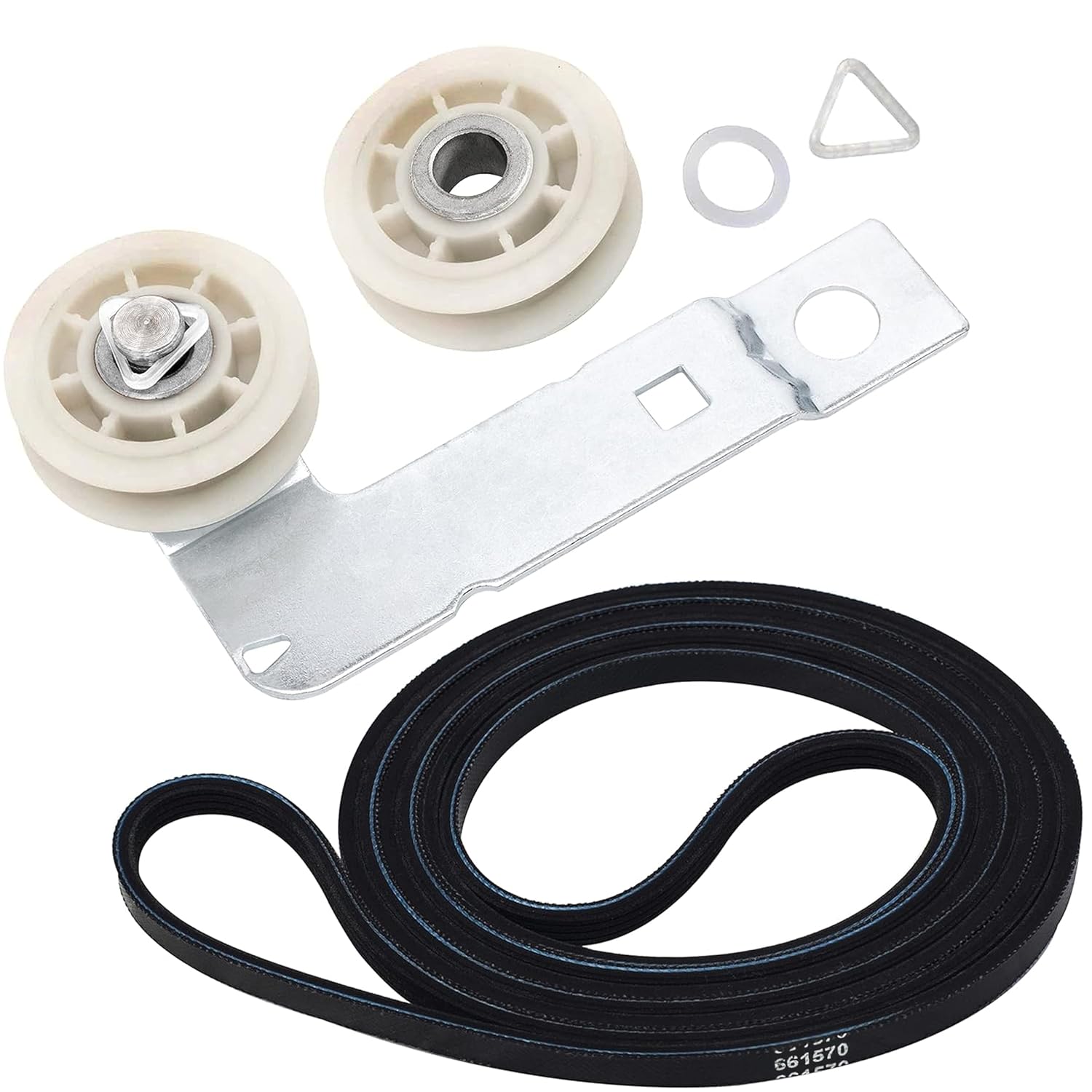 661570V 661570 & 279640 & W10837240 Dryer Drum Belt Idler Pulley Kit | Dryer Repair Kit For Whirlpool Maytag Kenmore