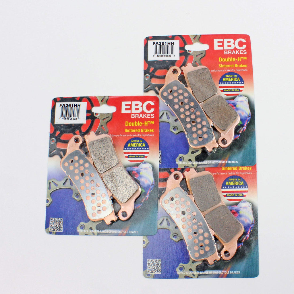 FRONT AND REAR EBC HH BRAKE PADS - 3 PAIR - 3x FA261HH