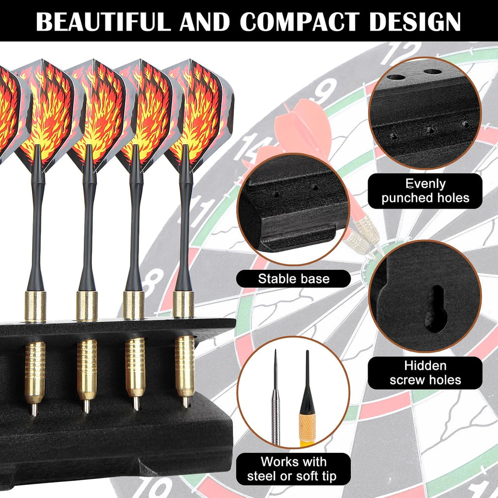 2 in 1 Wooden Dart Holder and Wall Dart Holder, Decoration Dart Holder, Display Rack for Darts Holder, Dart Holder