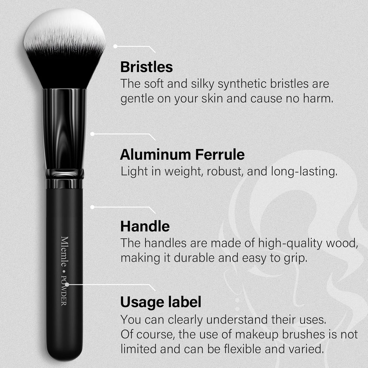 Makeup Brushes Set, Mlemle Professional 26 Pcs Makeup Kit, Include Powder Foundation Concealers Blush Eye shadows