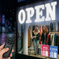 30"x10" Large LED Open Sign for Business - Unique Design super Bright Open Signs With chain - High Visibility for