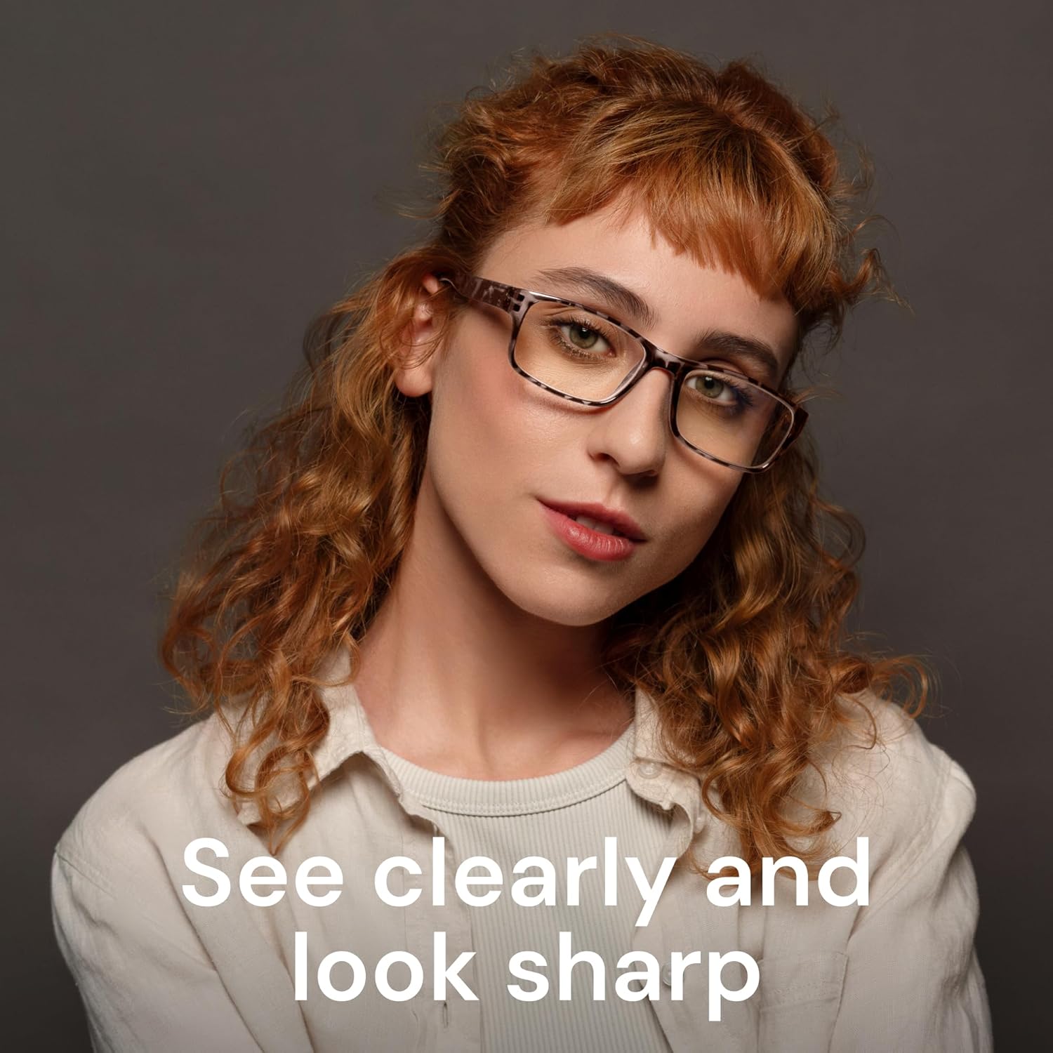 Blue-Light Filter, UV Protection - Readers with Rectangle Frames